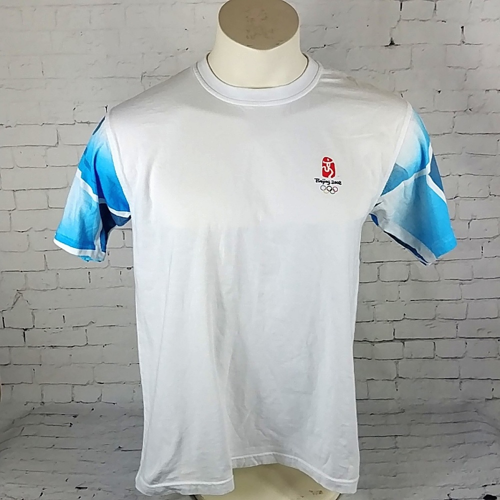 2008 Bejing Olympics Blue White China Shirt